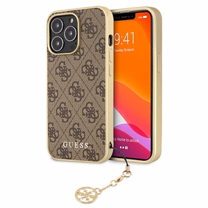 Guess GUHCP13LGF4GBR iPhone 13 Pro / 136,1" pruun/pruun ümbris 4G Charms Collection
