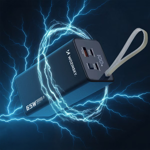 Powerbank Wozinsky K65+ 65W 30000mAh 2x USB-C, 1x USB-A 65W - серый