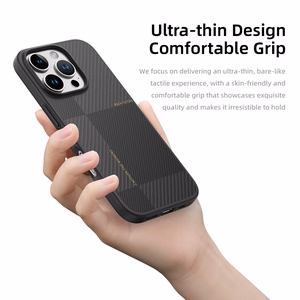 Rock Ultra Thin Aramid Fiber Kevlar 600D Ümbris jaoks Iphone 16 Pro must