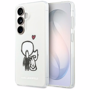 Karl Lagerfeld ümbris IML Karl ja Choupette MagSafe Samsung Galaxy S26 jaoks läbipaistev