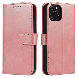 Magnet Case elegantne ümbris kaane klapiga ja stendi funktsiooniga Samsung Galaxy A73 roosa