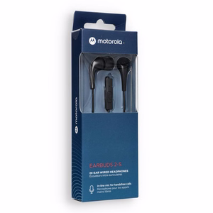 Juhtmega kõrvaklapid jack mikrofoniga 3,5mm MOTOROLA Ear Buds 2-S must