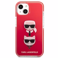 Karl Lagerfeld Karl&Choupette peaümbris iPhone 13 mini jaoks - punane