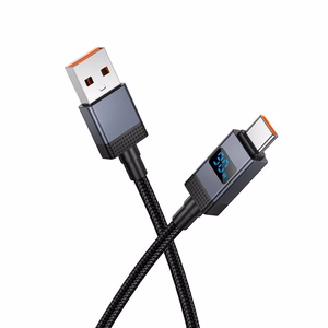Kaabel USB A to USB C Hoco 5A with display 1 m X118 must