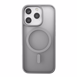 Puro Gradient MagSafe Silicone Ümbris jaoks iPhone 16 Pro Max - Hõbedane