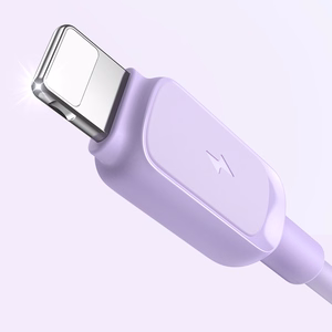Joyroom Multi-Color Series A14 Lightning / USB-A 2.4A 1.2 m cable - purple