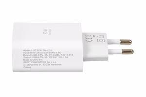 Seinalaadija iBOX C-36 GaN PD20W, valge