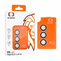 Tempered glass Tel Protect Titanium Lens 99% AR on camera jaoks Samsung Galaxy S25 Plus läbipaistev (lens 3 pcs)