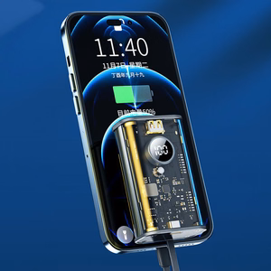 WEKOME WP-345 Vanguard Series akupank, 10000 mAh, PD 20 W + QC 22,5 W, sisseehitatud USB-C- ja Lightning-kaablitega, kollane