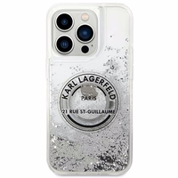 Karl Lagerfeld KLHCP14XLCRSGRS iPhone 14 Pro Max 6.7 "hõbedane / hõbedane hardcase Liquid Glitter RSG