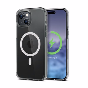 Crong Clear MAG Cover ümbris seadmele iPhone 15 Plus, MagSafe'iga ühilduv, läbipaistev
