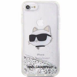 Karl Lagerfeld KLHCI8LNHCCS iPhone 7/8/ SE 2020/2022 hõbedane/hõbedane hardcase Glitter Choupette Head