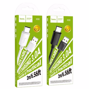 Kaabel USB A to USB C Hoco 3A 2 m X88 must