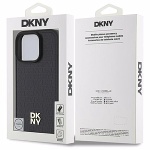 DKNY Repeat Pattern Stack Logo MagSafe iPhone 16 Pro Max Ümbris - Must