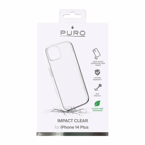 Puro Impact Clear ümbris seadmele iPhone 14 Plus, läbipaistev