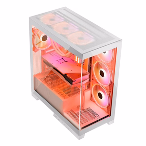 Modecom Volcano SPACE APEX ARGB MIDI Midi Tower valge