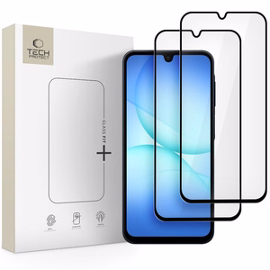 Tech-Protect Glass Fit+ 2-pack karastatud klaas jaoks Samsung Galaxy A16 4G / 5G / A26 5G / A17 4G / 5G - must