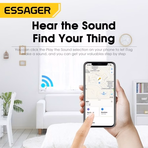 Essager Tag valge nutikas Bluetooth otsija / jälgija ripats