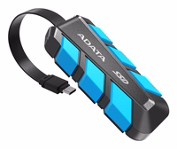 ADATA SC740 500 GB USB Type-C 3.2 Gen 2 (3.1 Gen 2) must, sinine