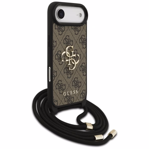 Guess 4G Big Logo Cord Stap Crossbody Ümbris jaoks iPhone 17 Air - Brown
