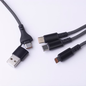 Maxlife ALLin1 kaabel USB + USB-C - Lightning + 2x USB-C 1,0 m 66W must