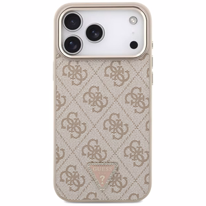 Guess 4G Triangle Logo MagSafe Ümbris jaoks iPhone 17 Pro Max - Rose Kuldne