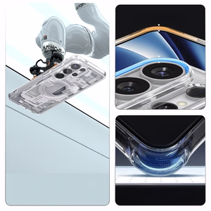 Spigen Ultra Hybrid Mag MagSafe Ümbris for Samsung Galaxy S26 Ultra Zero One - Clear and valge