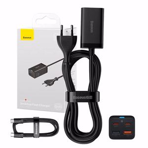 Quick Laadija Baseus GaN3 Pro, 2x USB-C, 2x USB, 65W (must)