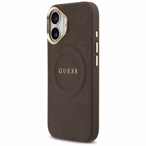 GUESS ümbris jaoks IPHONE 17 compatible with MagSafe GUHMP17SPSAMSECW (PU W/ Peony Hot Stamp) brown