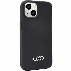 Audi силиконовый чехол iPhone 14 6.1" чёрный/чёрный хардкейс AU-LSRIP14-Q3/D1-BK