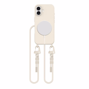 Tech-Protect MagNecklace MagSafe Ümbris with Lanyard jaoks iPhone 16 - Beige