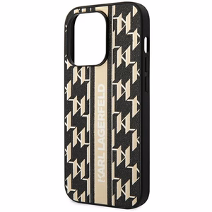 Karl Lagerfeld KLHCP14XPGKLSKW kõva ümbris iPhone 14 Pro Max 6,7" Monogram Stripe – pruun