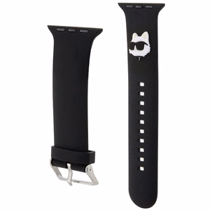 Karl Lagerfeld 3D Rubber Choupette Head rihm must Apple Watch 42/44/45/49mm jaoks