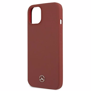 Mercedes Silicone Line ümbris iPhone 13 mini jaoks - punane