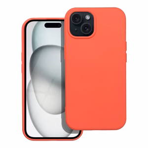 SILICONE case jaoks IPHONE 15 peach