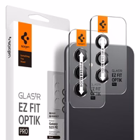 Spigen Glas.tR EZ Fit Optik Camera Protector jaoks Samsung Galaxy S23 FE - must 2 pcs.