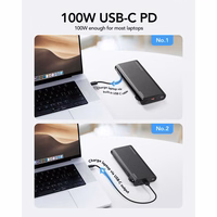 Powerbank Veger TCE130 (W2503) PD 130W 25000 mAh with built-in Type C cables / Lightning must