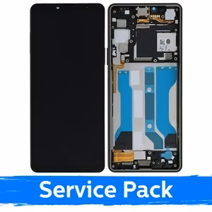 LCD ekraan Sony Xperia 10 V Must koos raamiga (Service Pack)