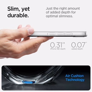 Spigen Liquid Crystal Mag MagSafe iPhone 16e Ümbris - Clear