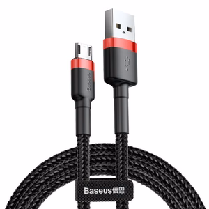 Baseus Cafule Micro USB cable 1.5A 2m (Punane+Must)