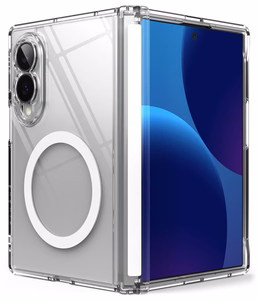 Ringke Fusion Flap Magnetic ümbris seadmele Samsung Galaxy Z Fold 8, MagSafe-ühilduv – läbipaistev