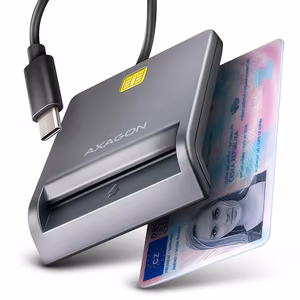 Axagon lame SmartCard/ID kaardilugeja USB-C 1.3m CRE-SM3TC