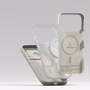 Ringke Silicone Magnetic MagSafe Ümbris jaoks iPhone 17 Pro Max - Beige