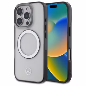 Mercedes Printed Logo MagSafe Ümbris jaoks iPhone 16 Pro Max - Clear