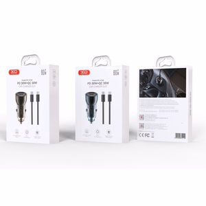 Car laadija XO CC60 USB-A/USB-C 60W sinine