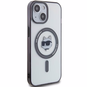 Karl Lagerfeld KLHMP15SHCHNOTK iPhone 15 6.1" läbipaistev hardcase IML Choupette`s Head MagSafe