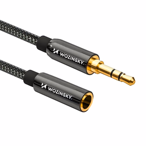 Wozinsky mini jack extension kaabel (female-male) AUX extension kaabel 3 m must
