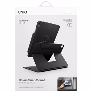 Uniq Rovus Snapmount Magnetic 360 Rotating Detachable Ümbris jaoks iPad Air 11" 2024 / 2025 / iPad Air 10.9" 2020 / 2022 - must