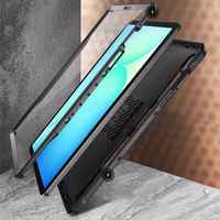 Unicorn Beetle Pro Supcase Ümbris jaoks Samsung Galaxy Tab S9 11.0 / S9 FE / S10 FE / S10 Lite 10.9 X710 / X716B / X510 / X516B / X520 / X526 / X400 / X406B - Must