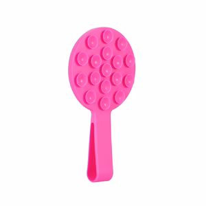 Silicone suction phone hoidja magnetic with ring MSH9 roosa